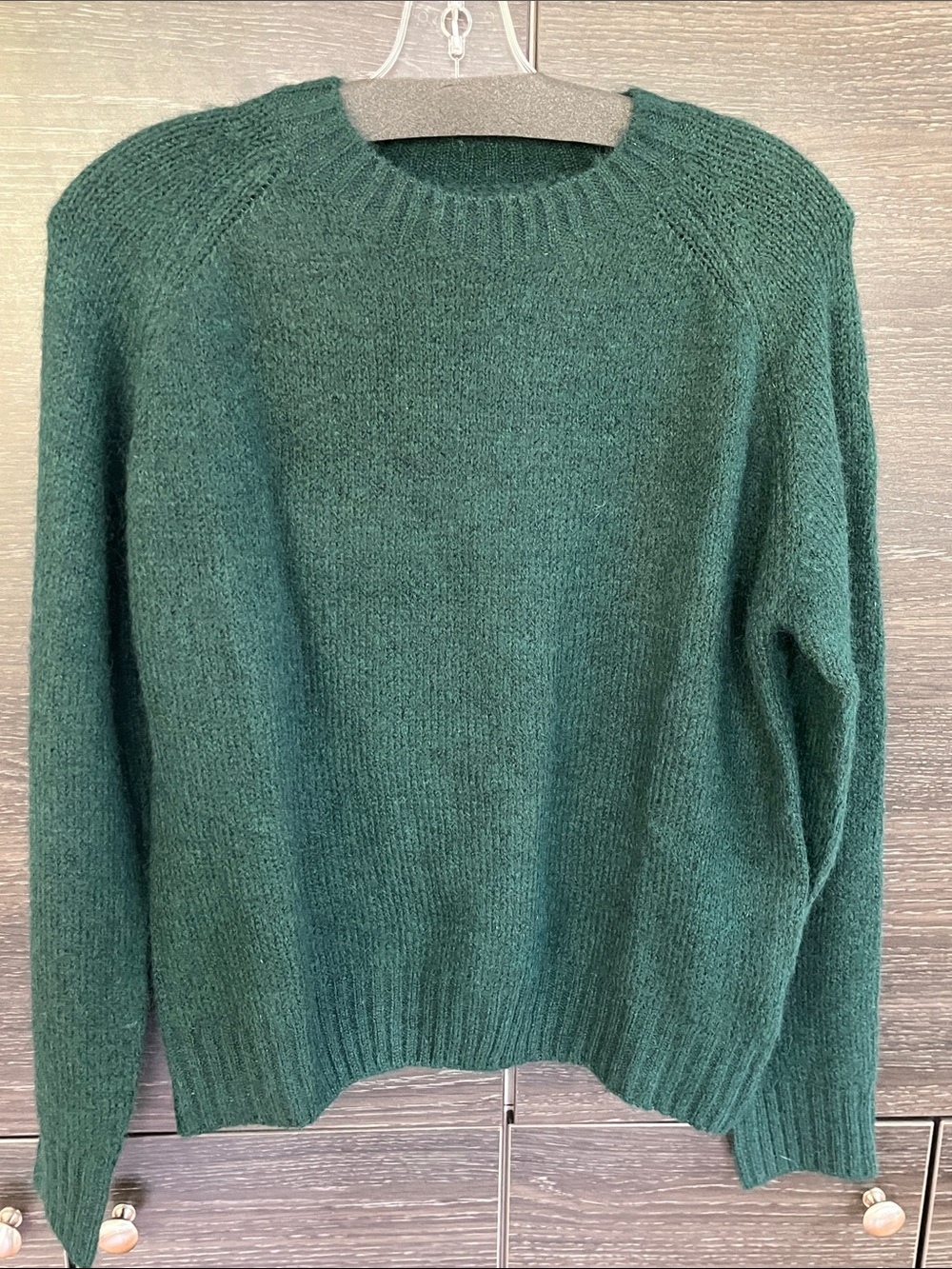NWOT Forest Green Mohair Sweater L